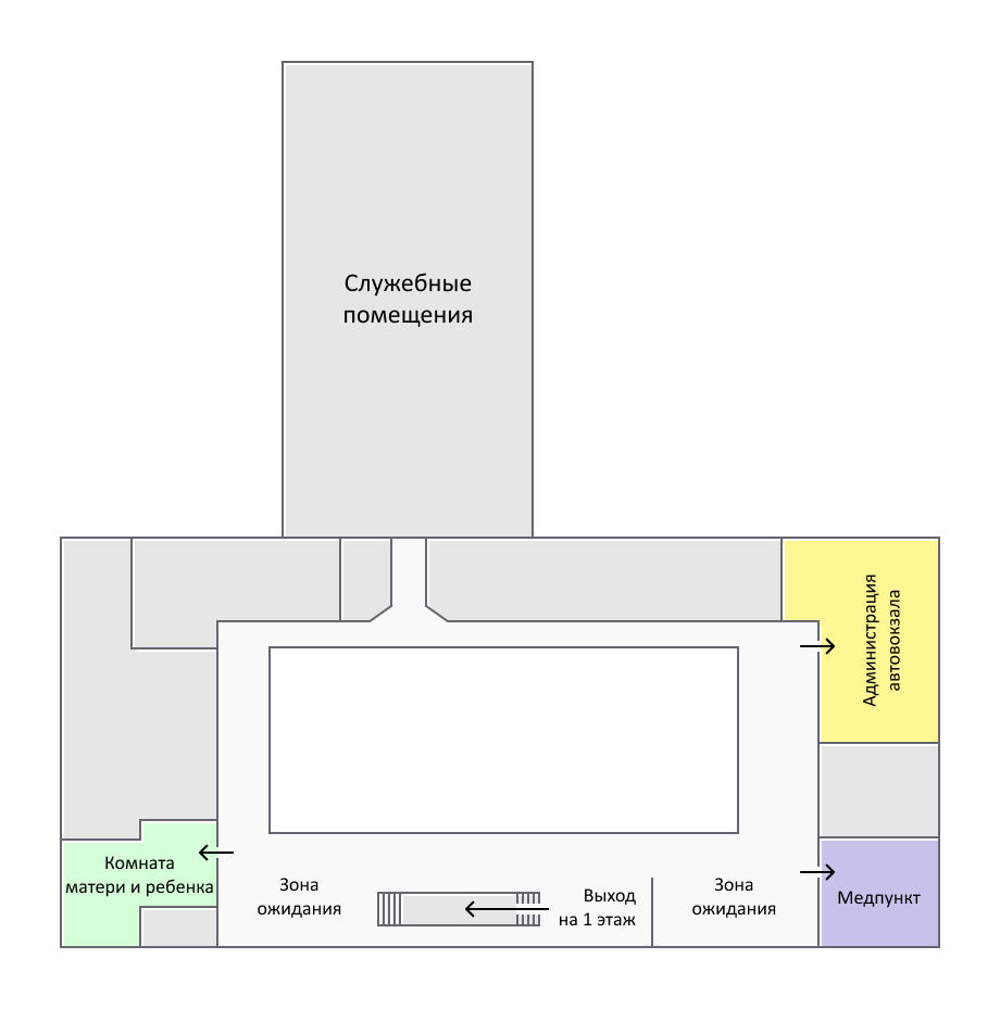 Схема второго этажа